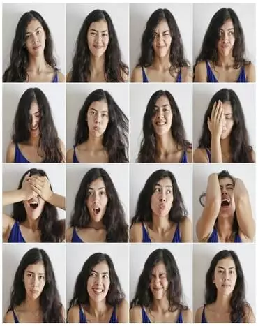 série de petites images montrant des émotions